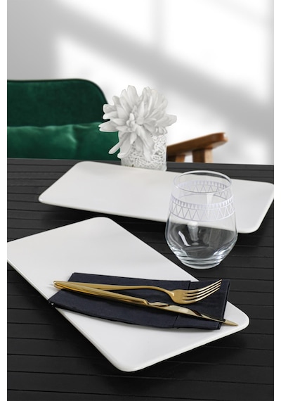 Keramika Mat Beyaz Siera Kayık Tabak 33 Cm 2 Adet 7694902739703