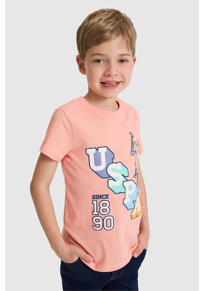 U.s. Polo Assn. Erkek Çocuk Mercan Tişört 50327027-vr204 Coral