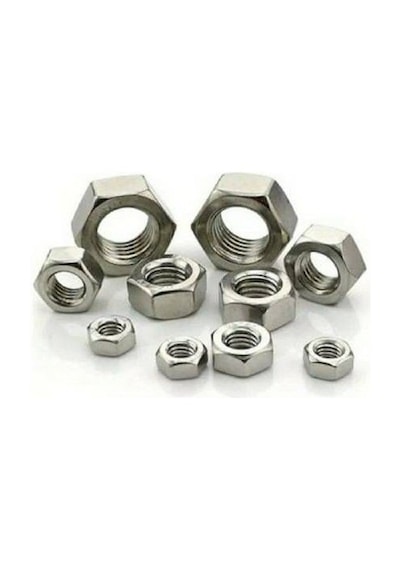 Paslanmaz Krom Somun. M6. 50 Adet. 4mm.