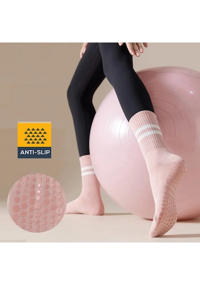 Xtr Fitness Kaydırmaz Tabanlı Yoga Ve Pilates Çorabı Pembe
