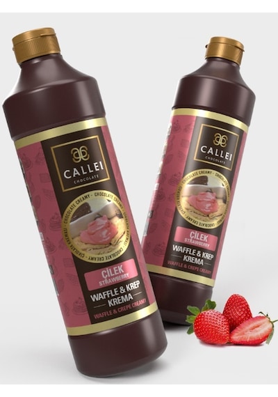 Callei Çilek Aromalı Waffle Krep Sos 1 KG