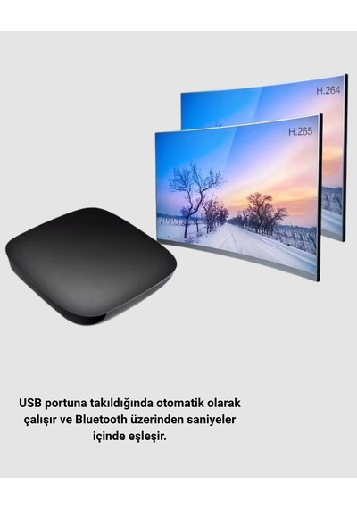 Mey Najmaddin Android Auto Kablosuz Dönüştürücü Hızlı Eşleşme Ve Sesli Asistan Destekli Najmaddin