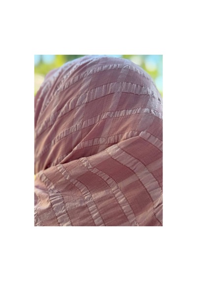 Aldaıyr Jakarlı Caz Eşarp 120 X120 Pamuk İkinci Desen Koyu pudra