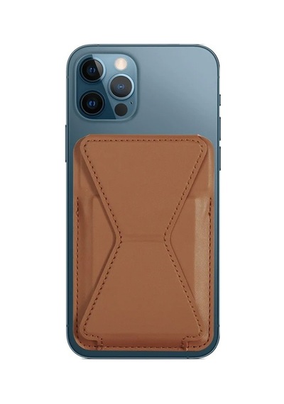 Ally Apple Uyumlu Apple iPhone 15-14- 13-12'ler İçin Standlı Deri Cüzdan Magsafe Kar