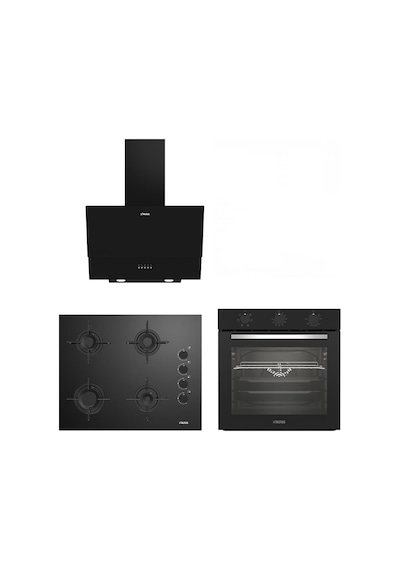 Altus ALA 321 B - ALA 159 GB  - ALA 535 B + Siyah Cam Ankastre Set