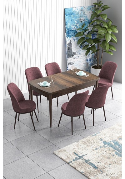 Canisa Han Serisi 70x114 Açılabilir Mdf Mutfak Masası Takımı Barok Desen Masa 6 Gül Kurusu Sandalye Masa Barok Sandalyeler Gülkurusu Canisa Han Serisi 70x114 Açılabilir Mdf Mutfak Masası Takımı Barok Desen Masa 6 Gül Kurusu Sandalye Masa Barok Sandalyeler Gülkurusu