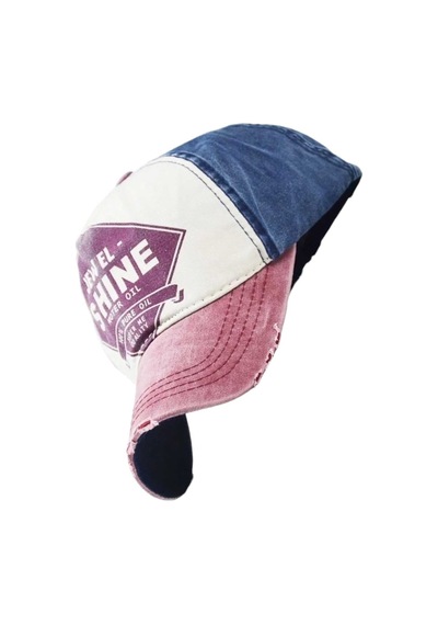 Tezzgelsin Unisex Eskitme Jewel Shine Ayarlanabilir Beyzbol Kep Şapka Baseball Şapka Kırmızı Lacivert