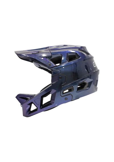 İmpact Stroke Mavi Mor Sedefli 55-58cm M Fullface Bisiklet Kaskı