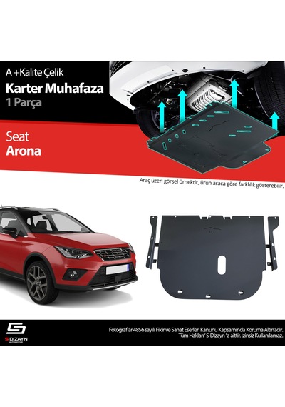 S-dizayn Seat Arona Çelik Karter Muhafaza Koruma 2017 Üzeri A+ Kalite