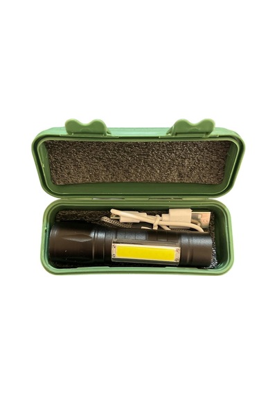 Klaus Led El Feneri Kutu+usb Şarj Kablo 3+1 W-400mah Lı-on Batary