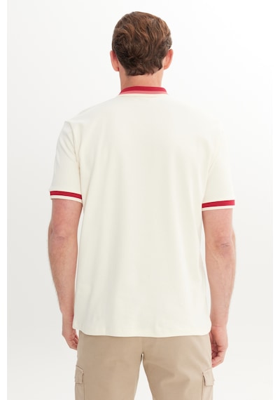 Ac&Co / Altınyıldız Classics Erkek Ekru Bordo Regular Fit Geniş Kesim Polo Yaka Tişört Ekru - Bordo Ac&Co / Altınyıldız Classics Erkek Ekru Bordo Regular Fit Geniş Kesim Polo Yaka Tişört Ekru - Bordo