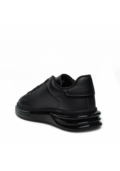 Best Of Siyah Kalın Taban Erkek Sneaker Ayakkabı Siyah