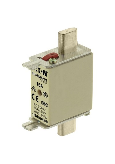 Eaton 16nhg000b Nh Sigorta 00 000 -boy, Gg/gl, 500v, 120ka - 16 A