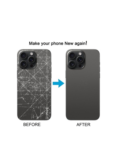 Cbtx Apple Uyumlu iPhone 15 Pro Max Cam Pil Arka Kapak Siyah