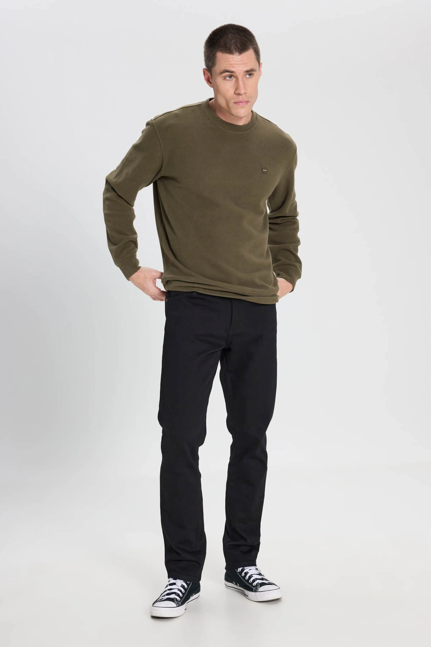Wrangler Regular Fit Haki Erkek Sweatshirt W242262801 Haki