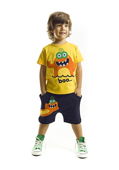 Denokids Lake Monster Şort Takım Çok Renkli Denokids Lake Monster Şort Takım Çok Renkli