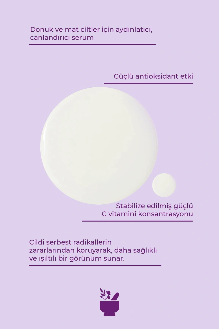 Cosmed Aydınlatıcı ve Leke Karşıtı Etkili C Vitamini Serum - Brightening Vitamin C Serum - 30 ml