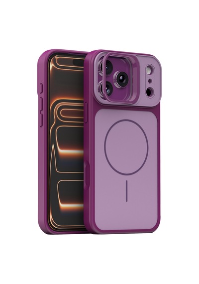 Joko Apple İphone 18 Pro Max Pale Magsafe Standlı Kapak - Bordo