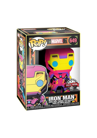 Funko 48846 Marvel Black Lighiron Man Koleksiyon, Renkli Oyuncak