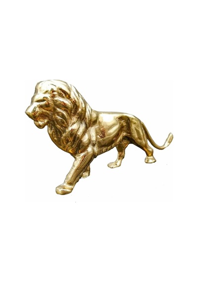 Pimarks Pirinç Döküm Masa Süsü Biblo Aslan