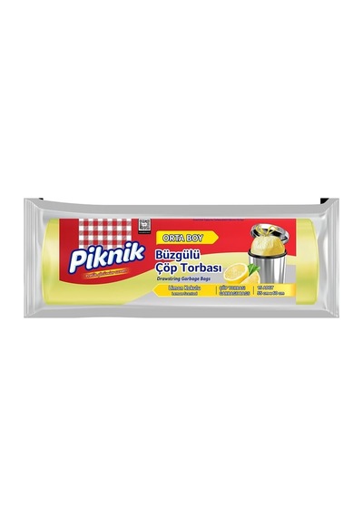 Çöp Torbası Büzgülü Orta 15'li Limon 2106