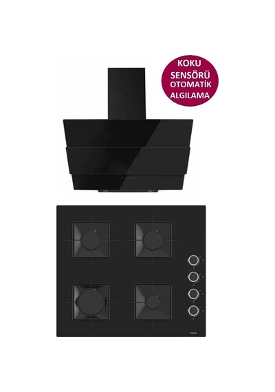 Ferre Mega Plus Serisi SS205 - SMRCW600 2'li Cam Ankastre Set