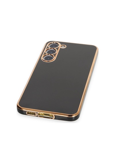 Gld-spt- Newface Samsung Uyumlu Galaxy S23 Plus Kılıf Volet Silikon - Siyah