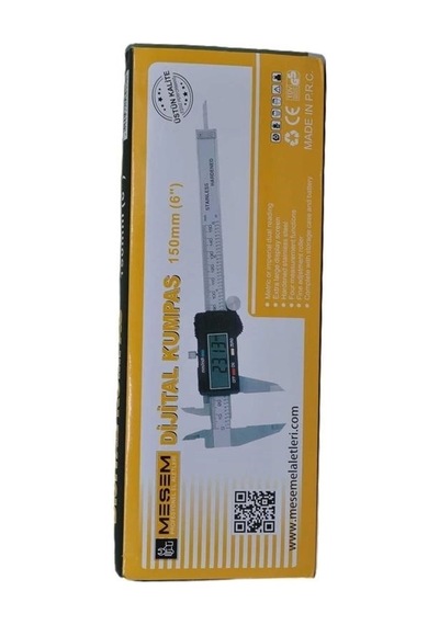 150 Mm Mekanik Çelik Kumpas Özel Kutulu Hassas Manuel Ölçü Aleti Lisinya