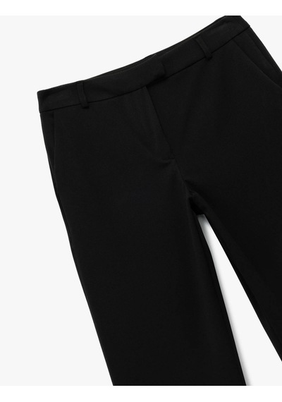 Koton Slim Fit Cep Detaylı Cigarette Siyah Kadın Pantolon 7wak40019pw