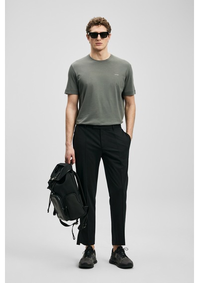 Lufian Sam Smart Erkek Chino Pantolon Slim Fit Siyah Siyah 111190370100100
