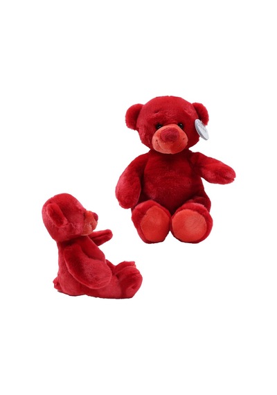 Sevimli Peluş Ayı 36 Cm 1 Adet Fiyatıdır Mavi-yeşil-kırmızı Asortili