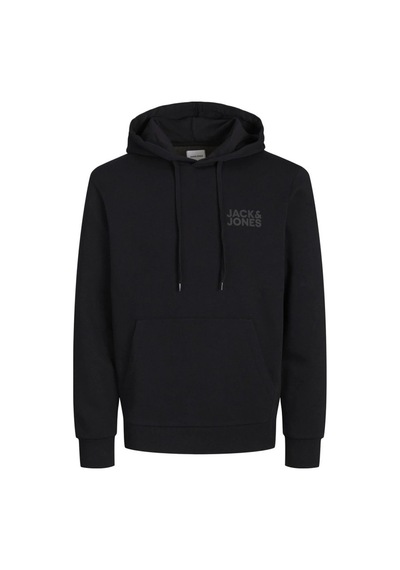 Jack & Jones Jack&jones 12152840 Jcocorp Logo Sweat Hood Black Erkek Sweat Siyah