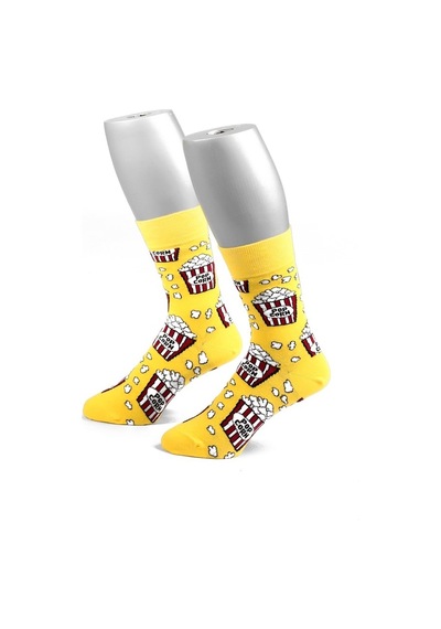 Ozzy Socks Pop Corn Desenli Çorap Çok Renkli