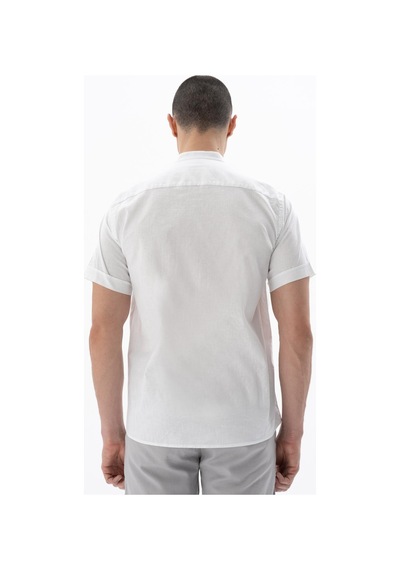 AR-MA Arma Erkek Kısa Kollu Regular Fit Keten Gömlek Y25485116601 001