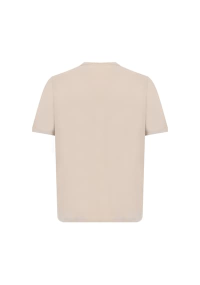 Lumberjack Mb Ct102 C Nk T-sh Bej Erkek Kısa Kol T-shirt
