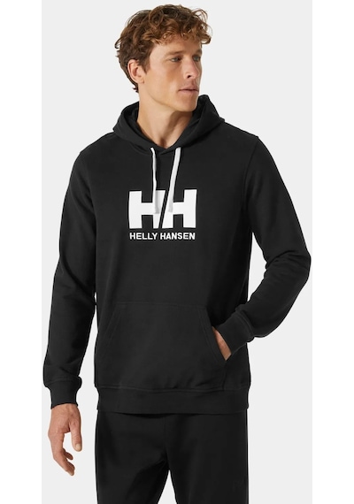 Helly Hansen Hh Logo Hoodie Erkek Siyah Kapüşonlu Sweatshirt 33977-990