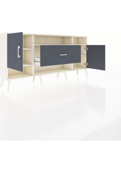 Arges Konsol 5 Raflı Tek Çekmeceli 2 Kapaklı 176x30x83 Aytaşı-antrasit/antrasit Antrasit/antrasit Arges Konsol 5 Raflı Tek Çekmeceli 2 Kapaklı 176x30x83 Aytaşı-antrasit/antrasit Antrasit/antrasit