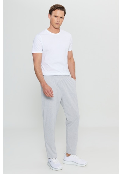 AC&Co / Altınyıldız Classics Erkek Grı Melanj Pamuklu Standart Fit Normal Kesim Beli Lastikli Cepli Pijama Altı Gri Melanj AC&Co / Altınyıldız Classics Erkek Grı Melanj Pamuklu Standart Fit Normal Kesim Beli Lastikli Cepli Pijama Altı Gri Melanj