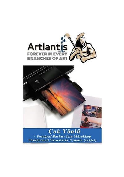 Fotoğraf Baskı Kağıdı A-4 240 Gr/m2 100'lü 1 Paket A4 Fotoğraf Kağıdı Ofis Ve Ev Tipi Mürekkepli Yazıcılar İçin