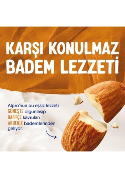 1 L Laktozsuz Vegan Badem Sütü