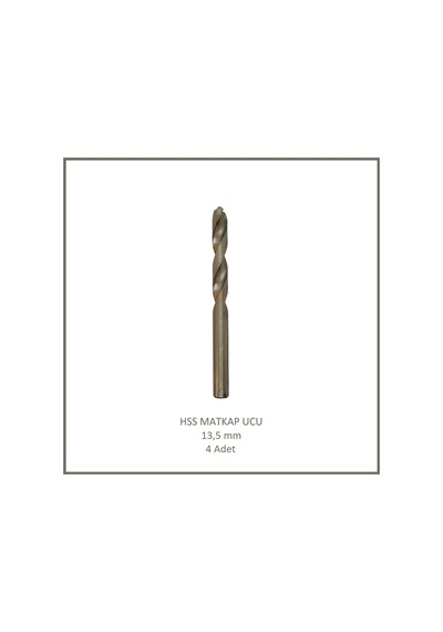 Hss Matkap Ucu 13,5 Mm, Metal, Ahşap, Plastik İçin 4 Adet
