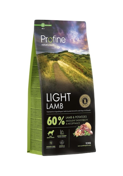 Profine Gluten Free Adult Lamb Light Glutensiz Diyet Kuzu Etli Yetişkin Köpek Maması 12 KG