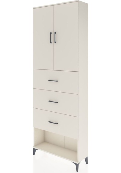 Arges Dolap 3 Raflı 3 Çekmeceli 2 Kapaklı 88x30x243 Aytaşı-ay... Aytaşı