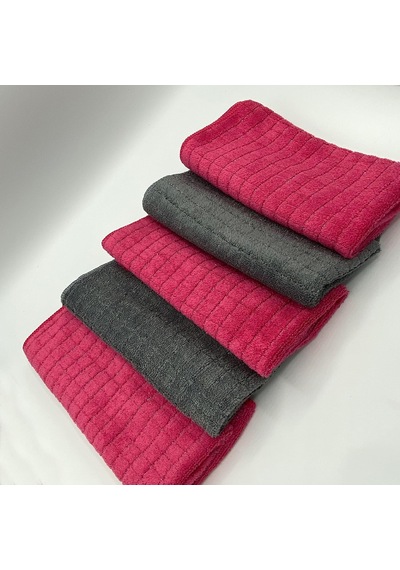 Mikrofiber Zor Kir Temizlik Bezi 5'li Paket, İnatçı Kirler Ve Lekeler İçin Çift Taraflı Ve Telli Zor Kir Bezi 40x40 Cm Belirtilmemiş