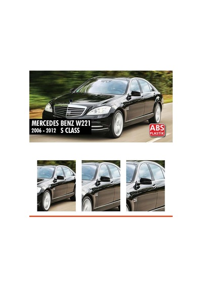 S Class W221 Batman Ayna Kapağı Piano Black / 2010-2013