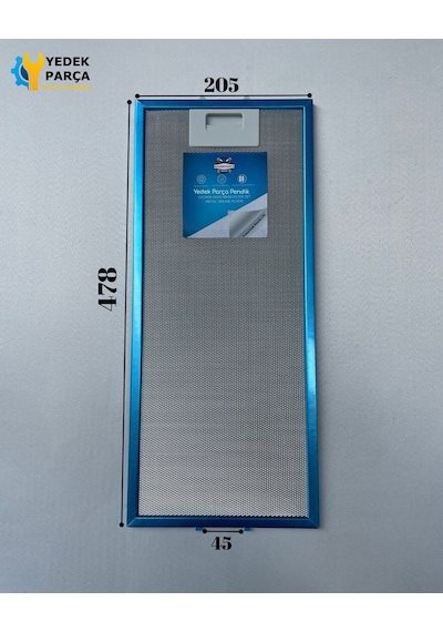 Simfer Uyumlu Davlumbaz 20,5x47,8 Cm Arka Ara 4,5 Aspiratör Filtresi