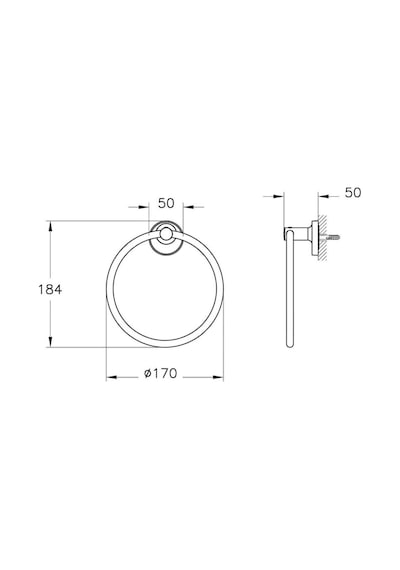 VitrA Base 300 Krom Halka Havluluk A44110 Krom