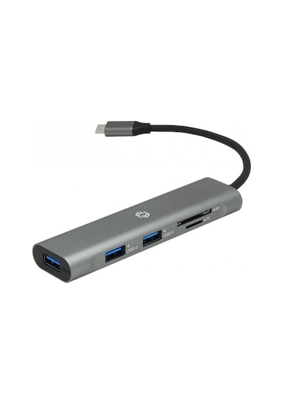 FRISBY FA-7710TC TYPE-C 3-PORT USB 3.0 ÇOKLA  ICI+HAFIZA KARTI