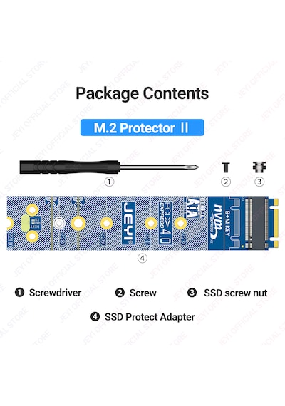 Jeyı M.2 Nvme Sata Çevirici Dönüştürücü M-key Nvme-pcıe 4.0 X4 64