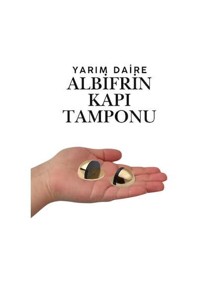 5 Adetalbifrinyarım Daire Yapışkanlı Kapı Tamponu Kapı Stoperi Metal Kapı Stopu Durdurucu